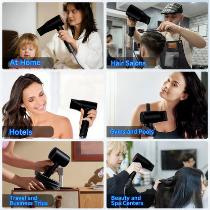 Multi-Scenario Quiet Ionic Hair Dryer with Styling Attachments
