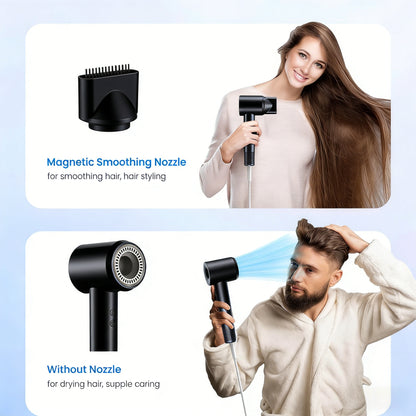 High-Speed Ionic Hair Dryer with Flexible Styling & Travel-Friendly Design