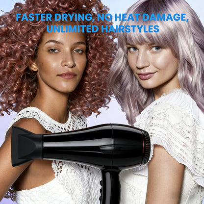 High-Speed Ionic Hair Dryer with Flexible Styling & Travel-Friendly Design