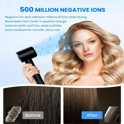 High-Speed Ionic Hair Dryer with Flexible Styling & Travel-Friendly Design