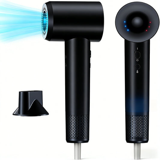 High-Speed Ionic Hair Dryer with Flexible Styling & Travel-Friendly Design