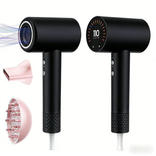 Ultra-Quiet Ionic Hair Dryer with Fast Drying & Magnetic Attachments