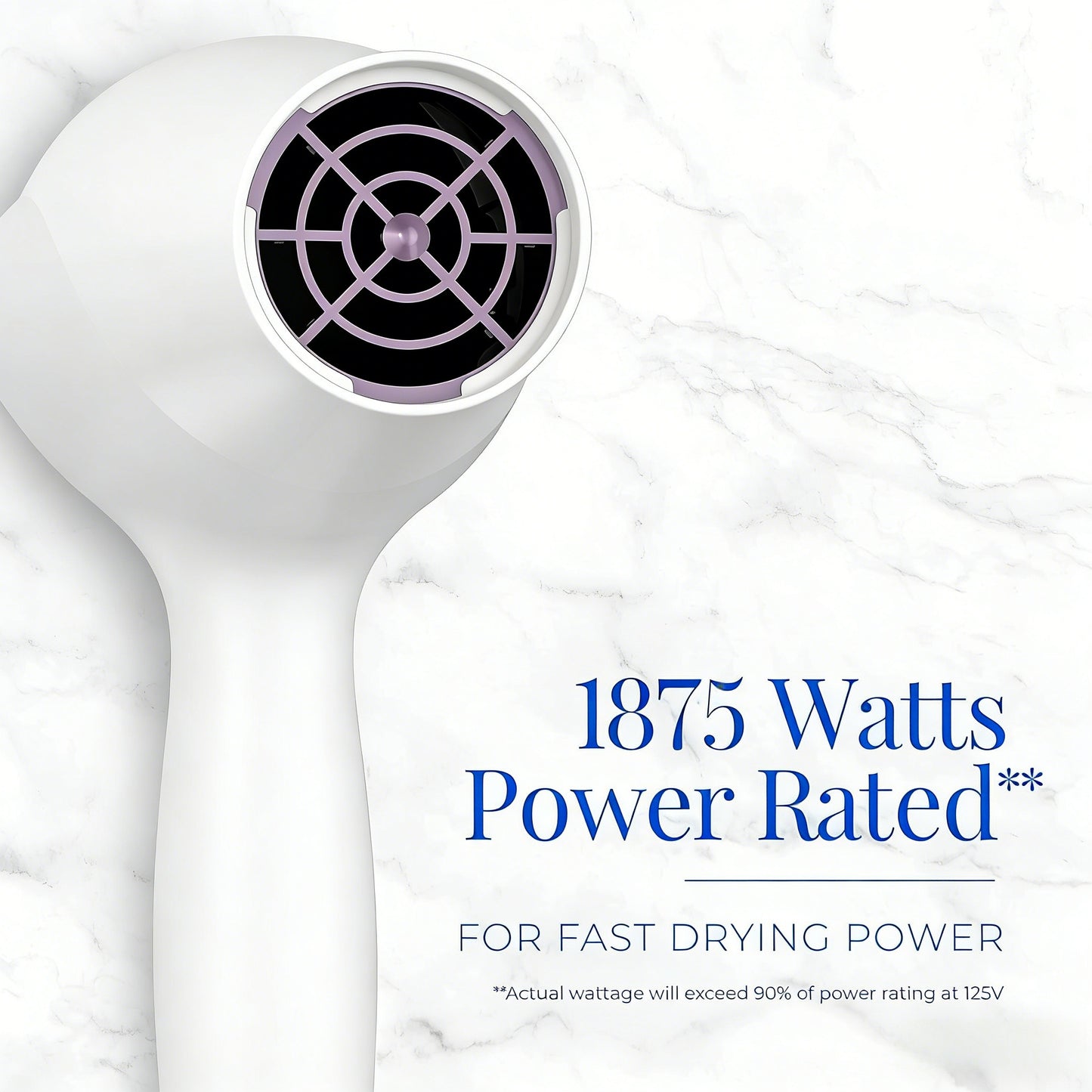 1875W High-Speed Ionic Hair Dryer with Attachments