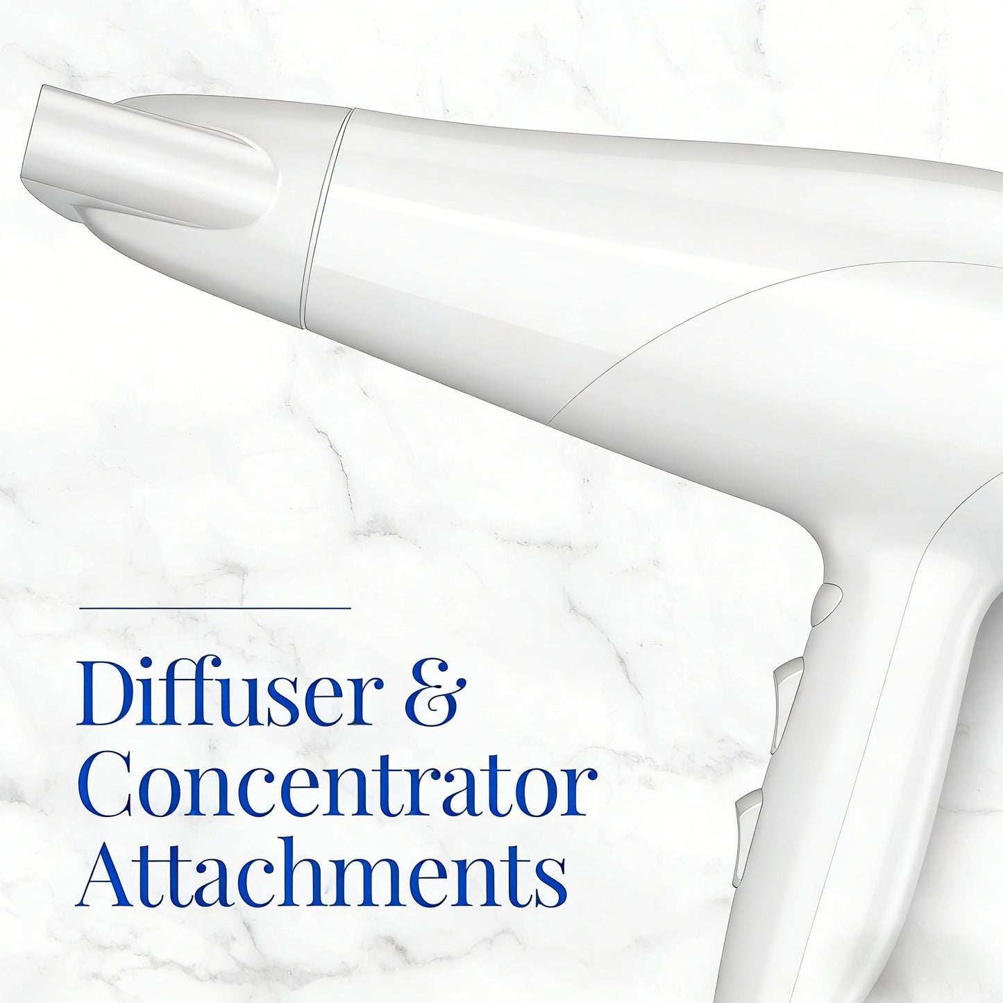 1875W High-Speed Ionic Hair Dryer with Attachments