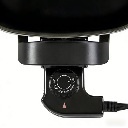 Electric Nonstick Square Skillet with Glass Lid