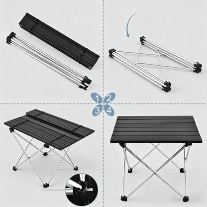 Aluminum Folding Portable Table for Outdoor & Home Use
