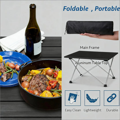 Aluminum Folding Portable Table for Outdoor & Home Use